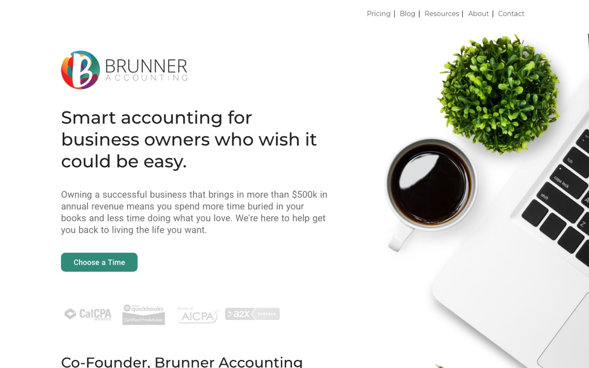 Brunner Accounting homepage