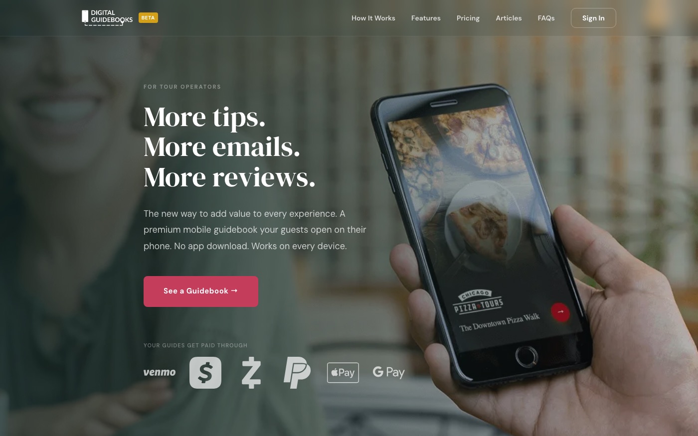 Digital Guidebooks homepage