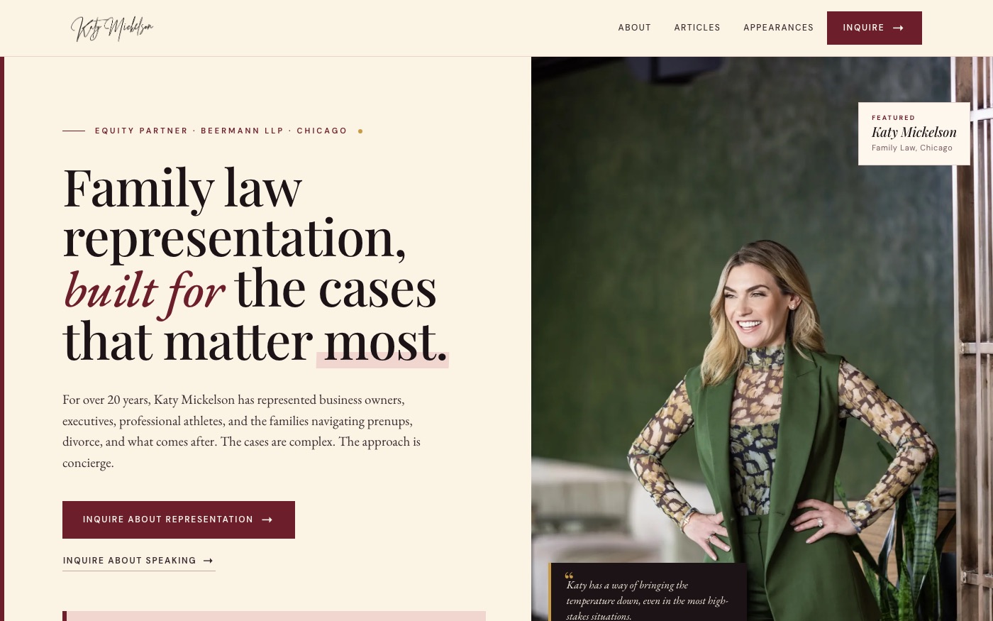 Katy Mickelson homepage