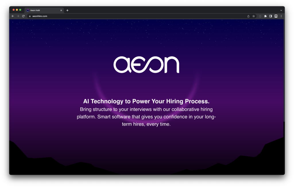 aeon-website-screenshot